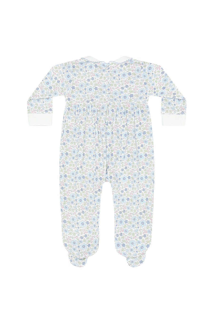 Blue Meadow Smocked Footie