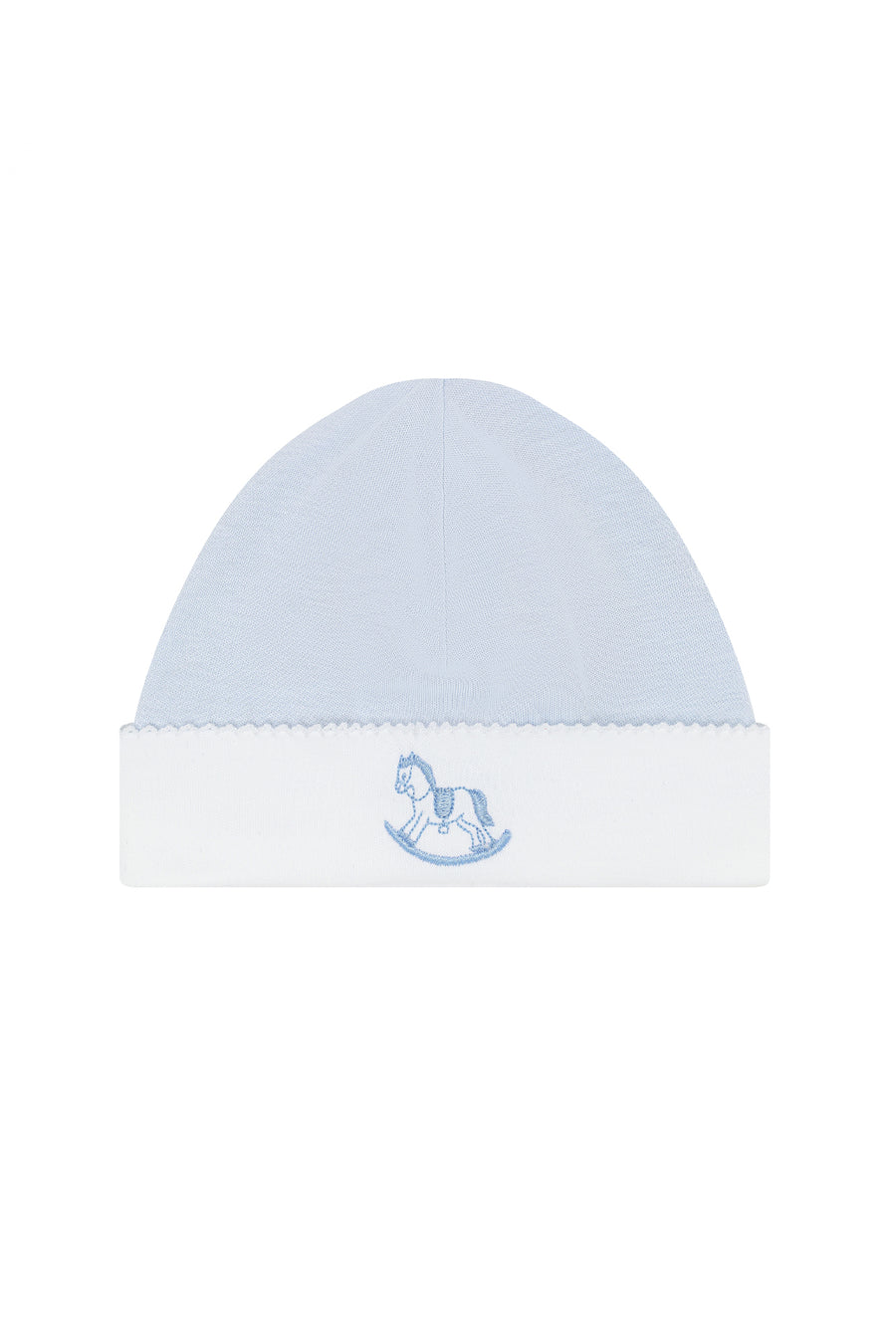 Blue Rocking Horse Embroidered Hat
