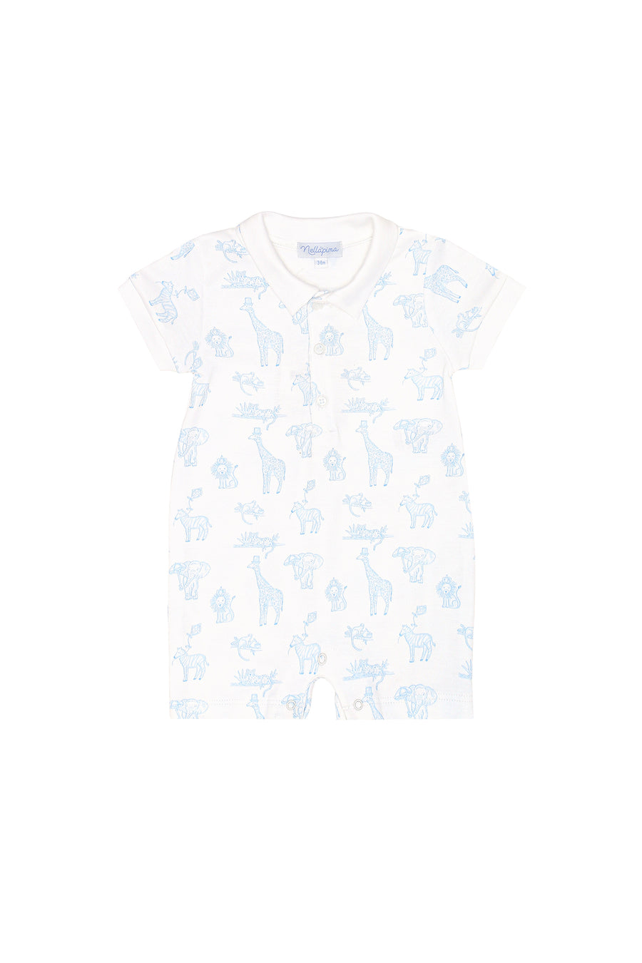 Blue Safari Romper