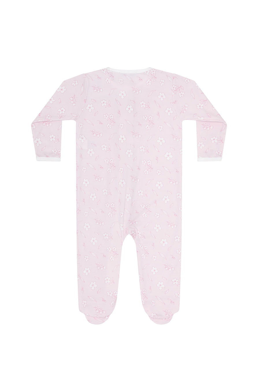 Cherry Blossoms Zipper Footie