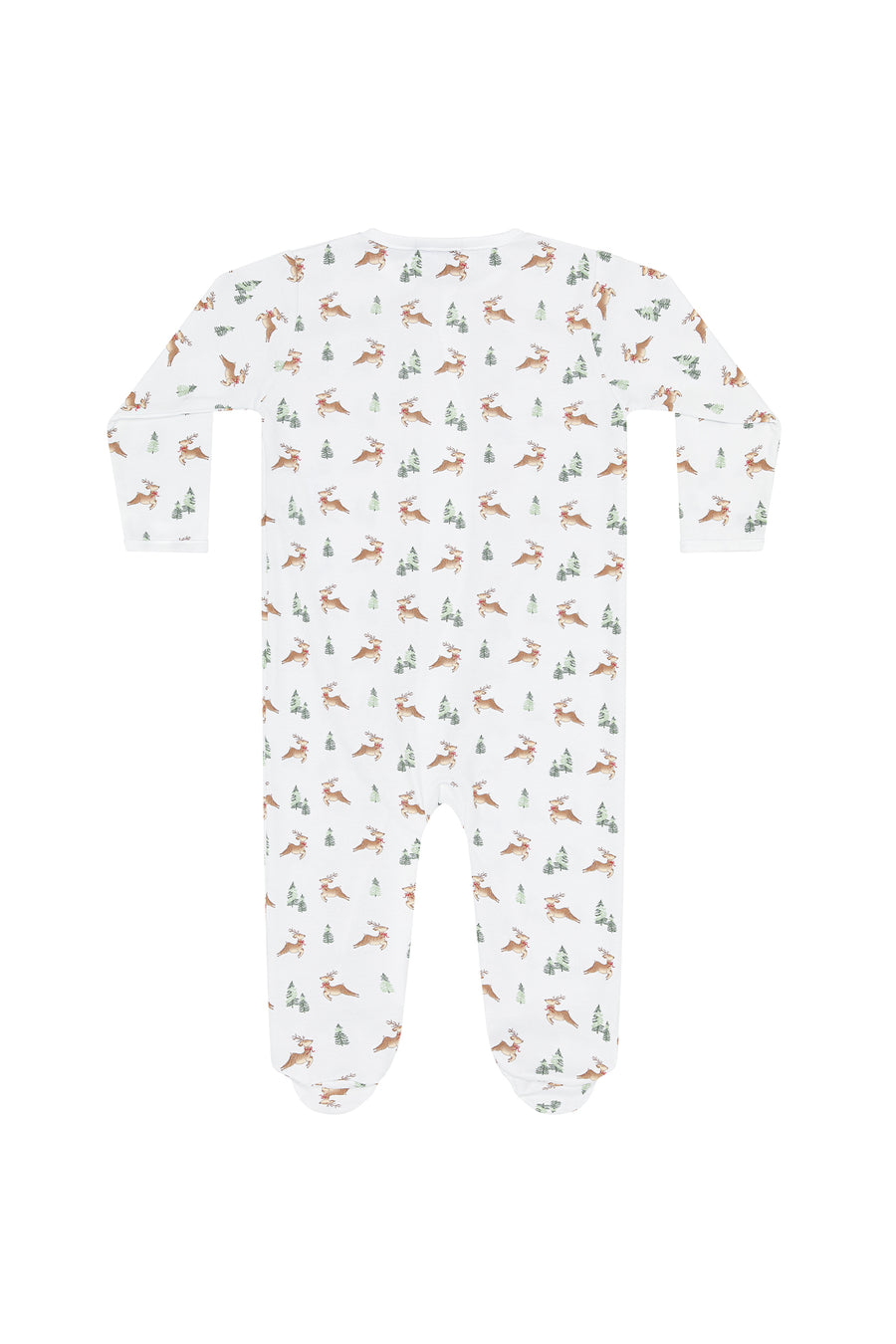 Christmas Reindeer Zipper Footie