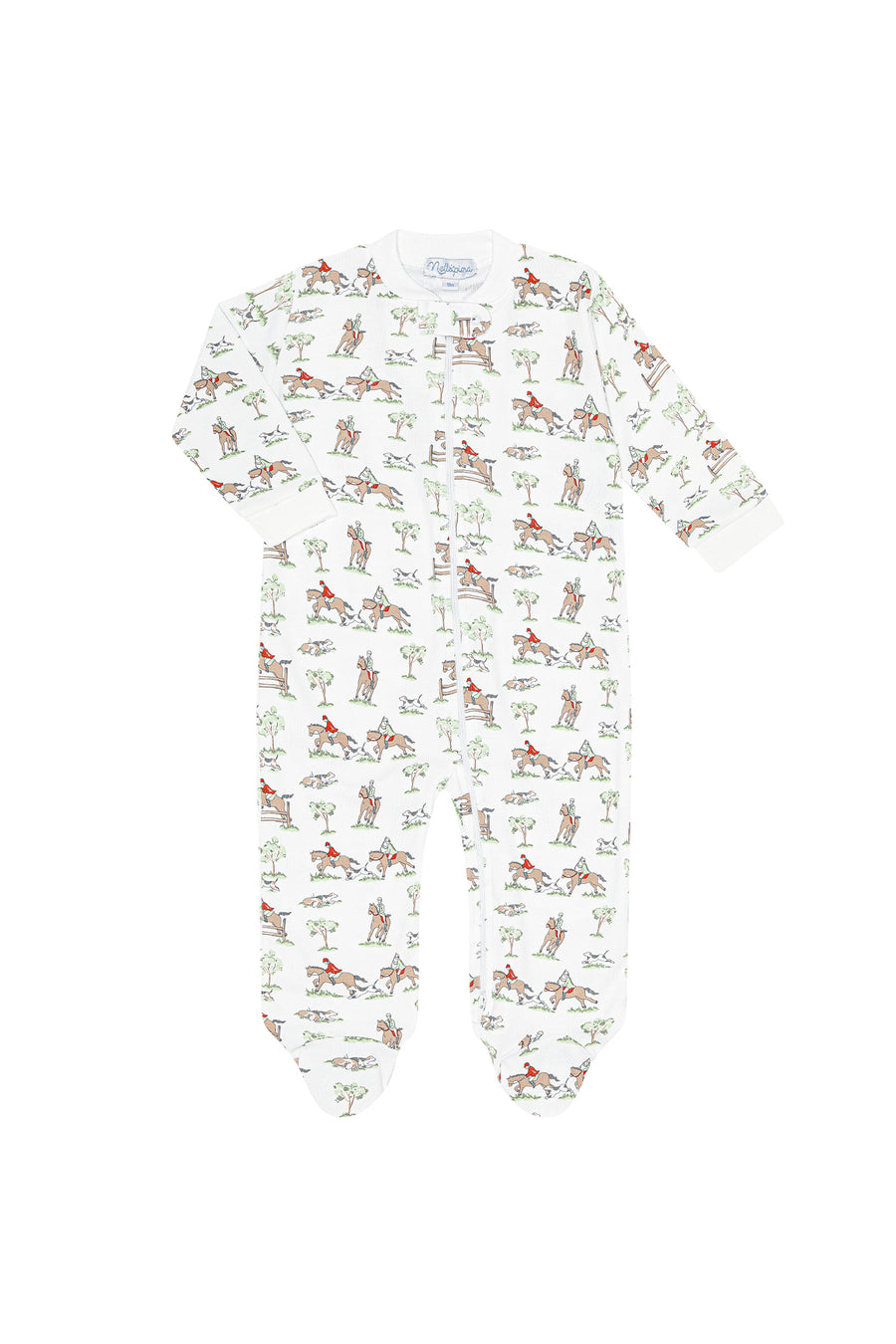 Equestrian Chase Zipper Footie