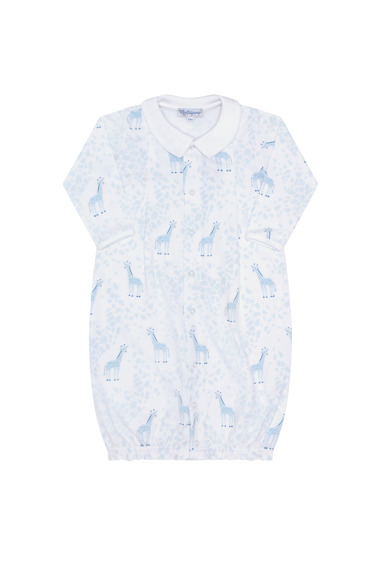 Baby Club Chic Tiny Baby Toys Blue Printed Converter Gown main image 1