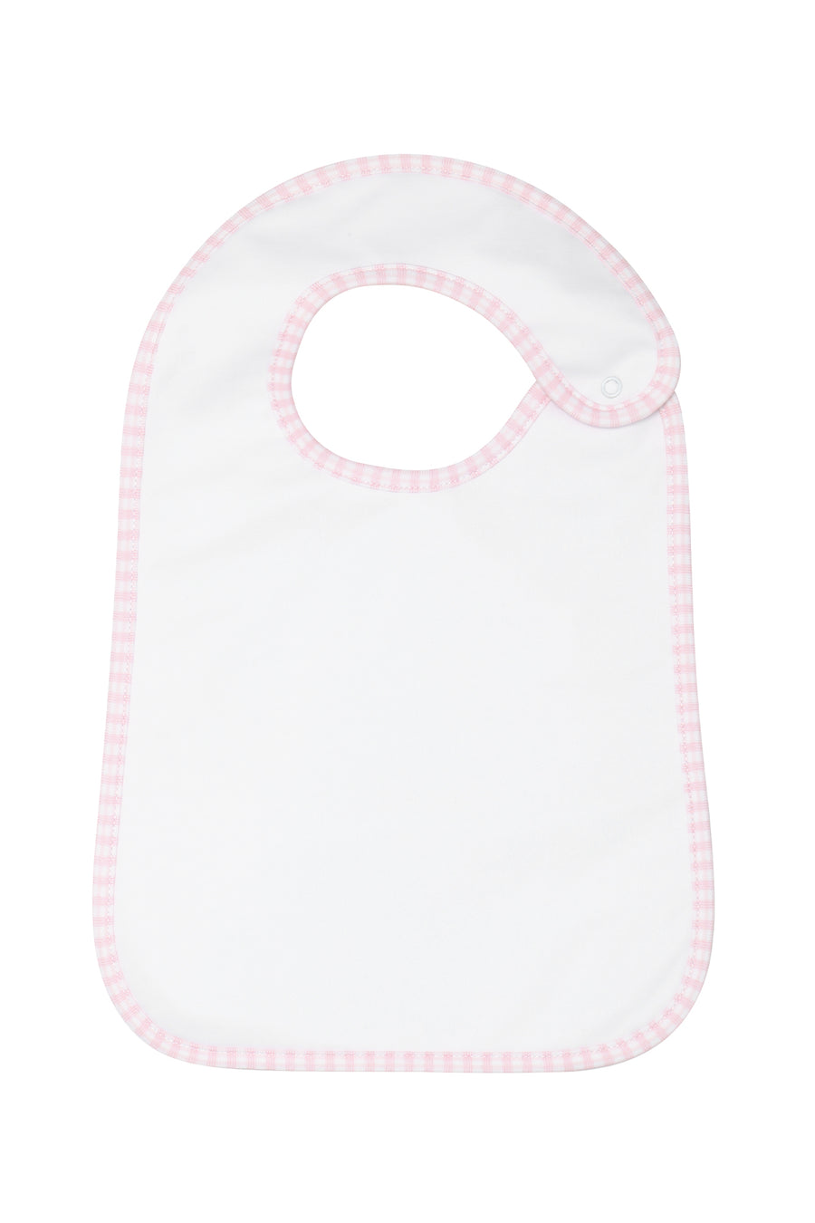 Pink Gingham Feeding Bib