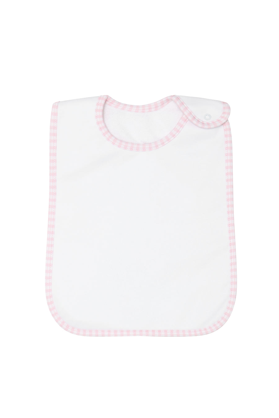 Pink Gingham Feeding Bib