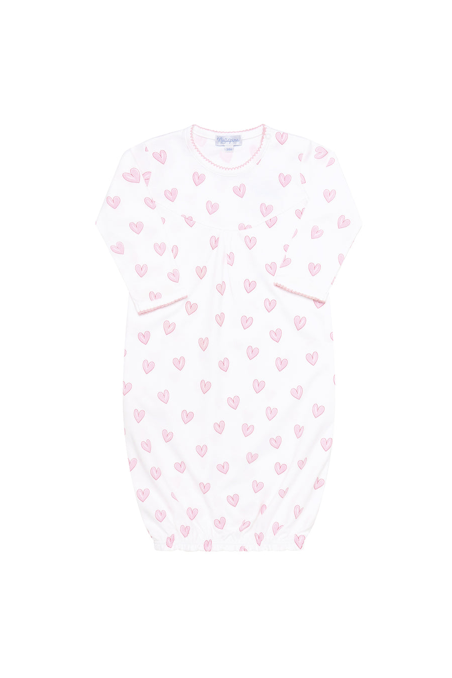 Pink Heart Print Gown