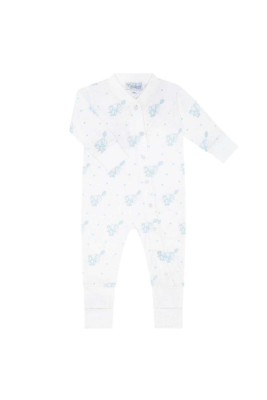 Nellapima Blue Elephant Coverall Front