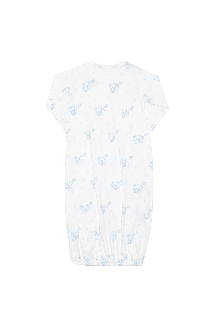 Nellapima Blue Elephant Gown Back