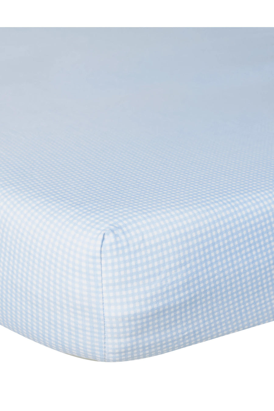 Nellapima Gingham Crib Sheets Blue Detail