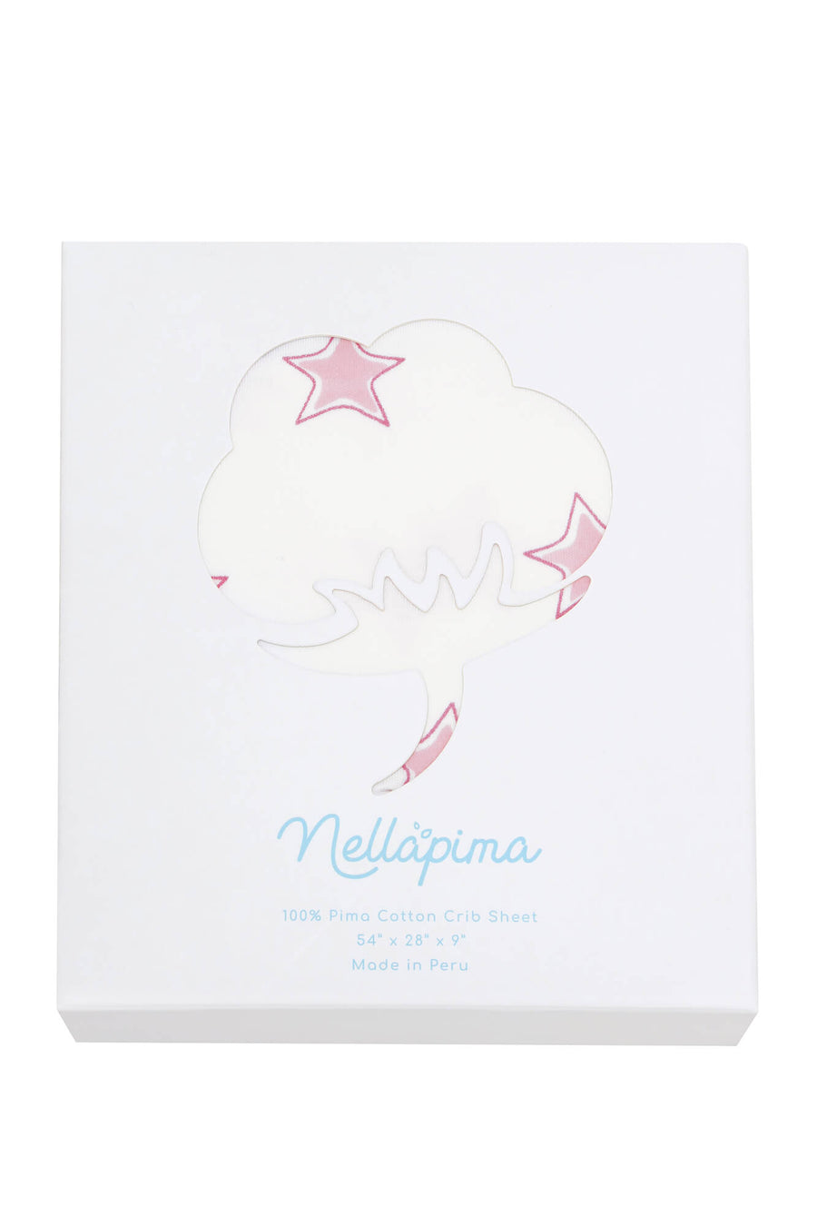 Nellapima Stars Print Crib Sheets Pink Box