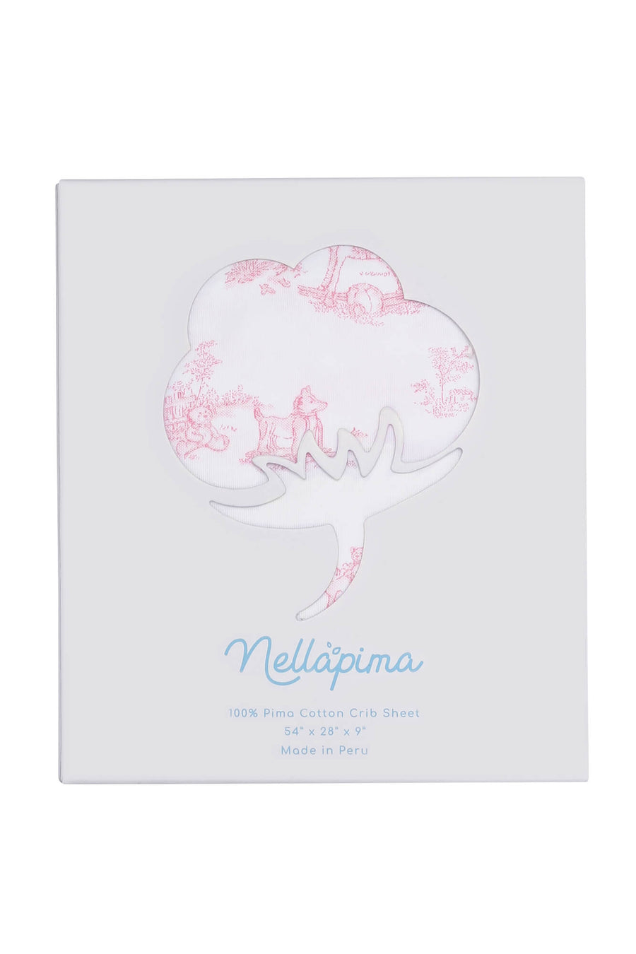 Nellapima Toile Baby Crib Sheets Pink Box