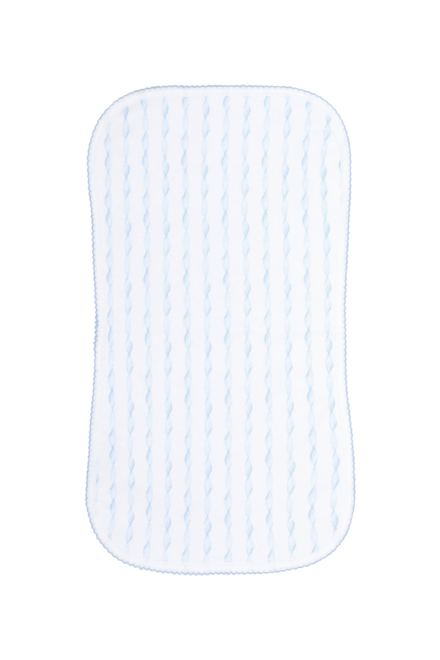 Blue Twirls Burp Cloth