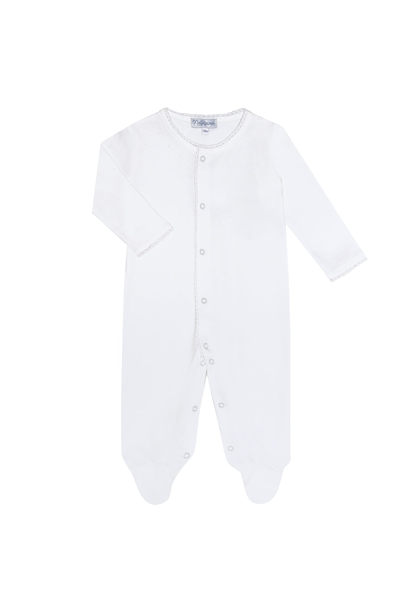 Lillette Knit Footie - White