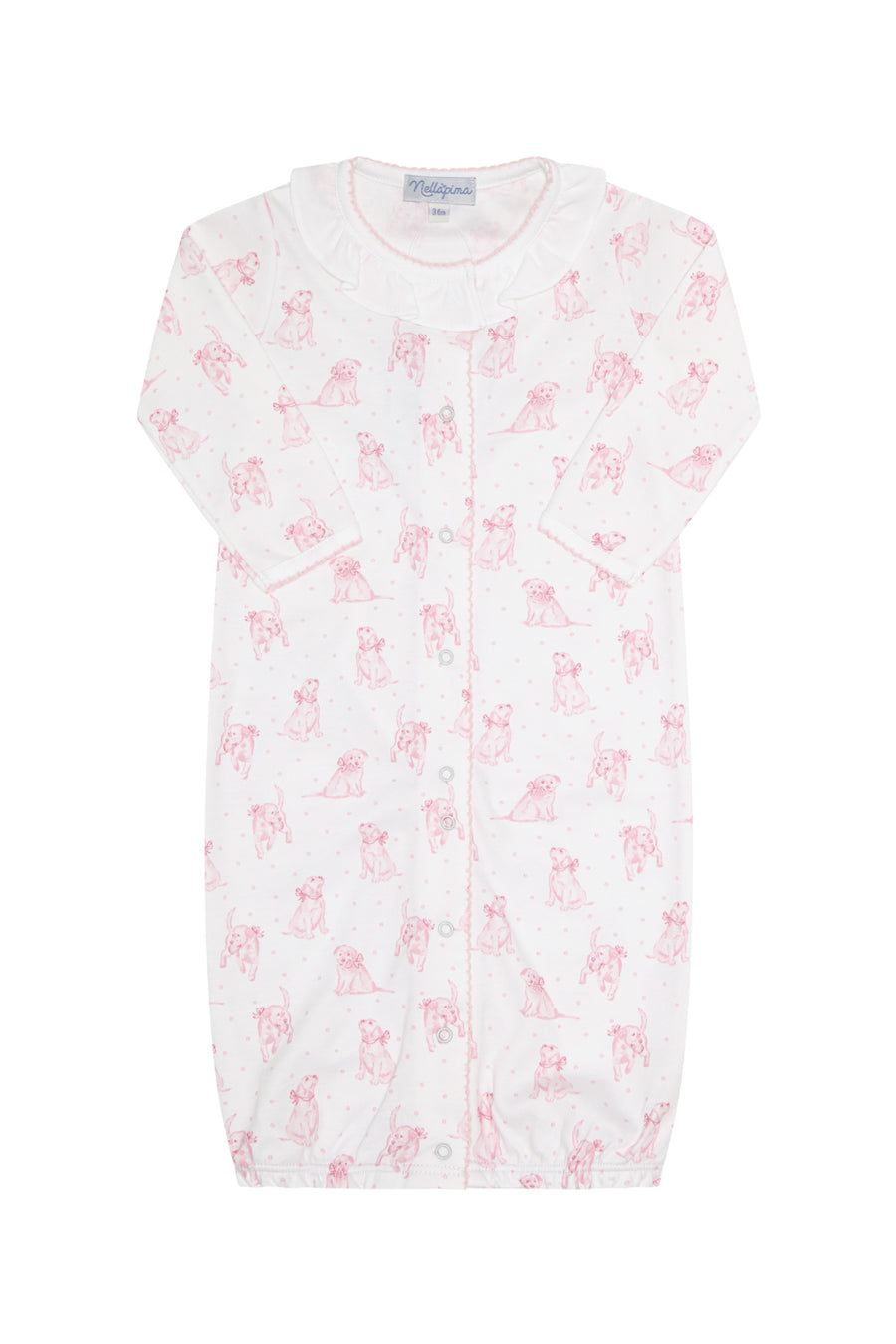 Pink Puppy Love Print Converter Gown