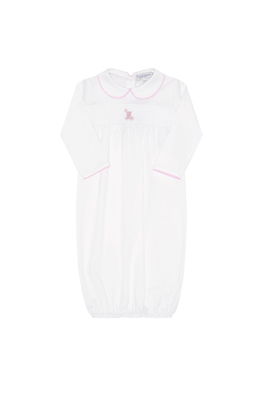 Pink Bear Embroidery Gown