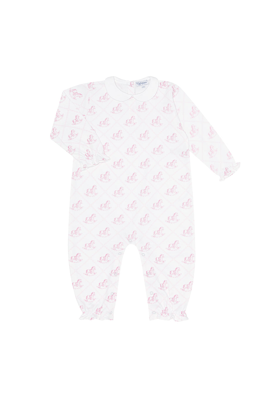 Pink Rocking Horse Romper LS