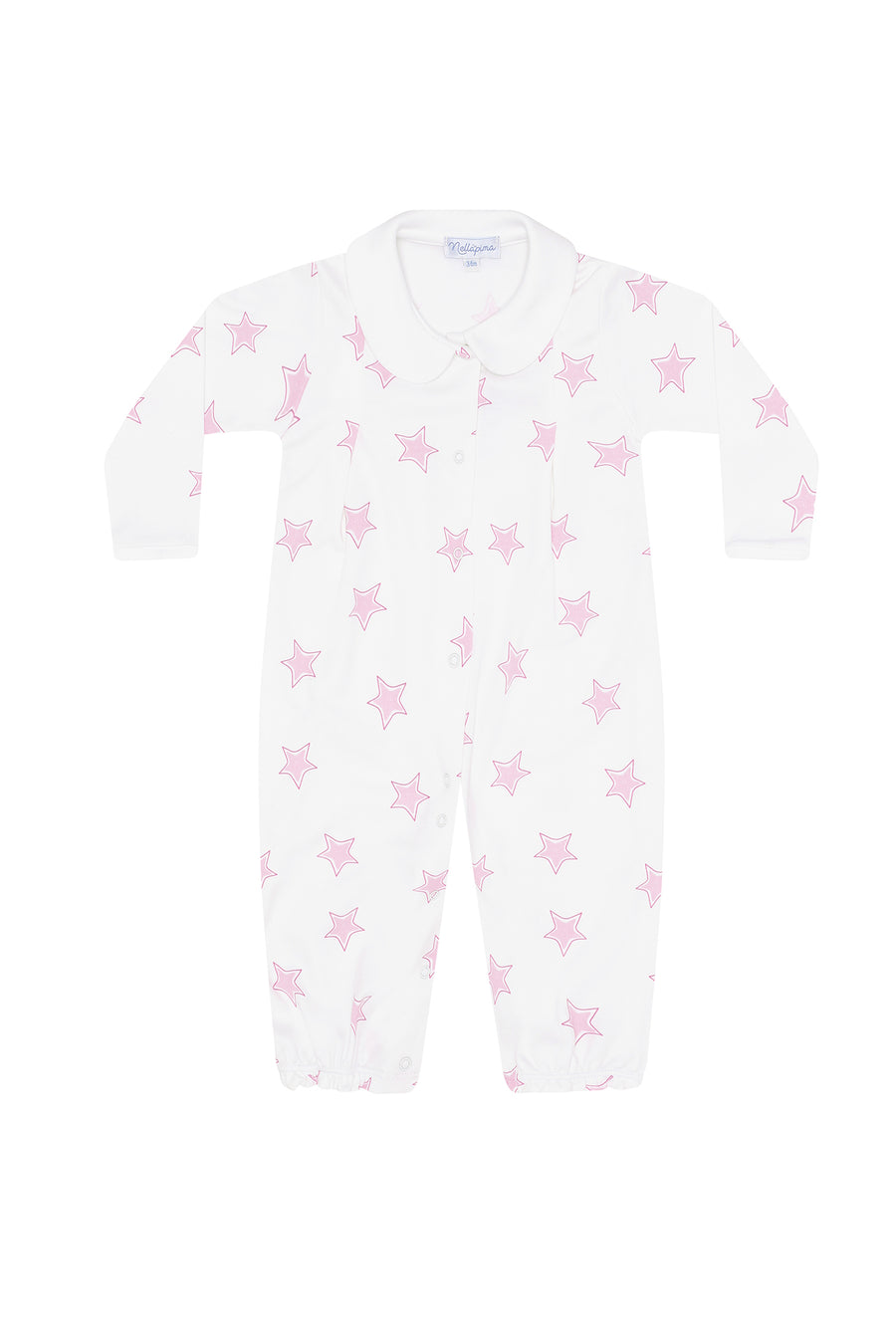 Pink Stars Print Converter Gown