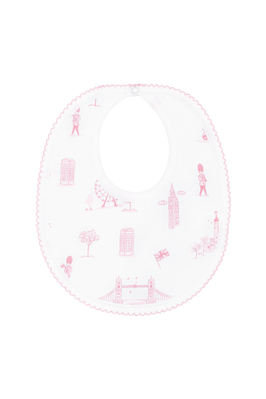 Pink London Toile Bib