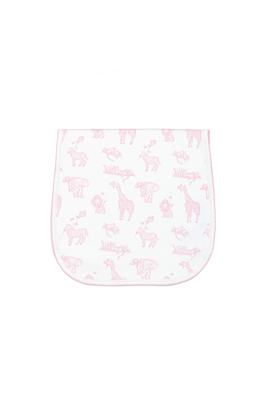 Pink Safari Burp Cloth