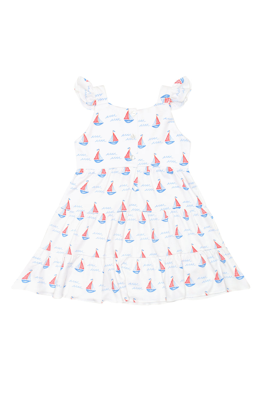 Sailboats Ruffle Dress