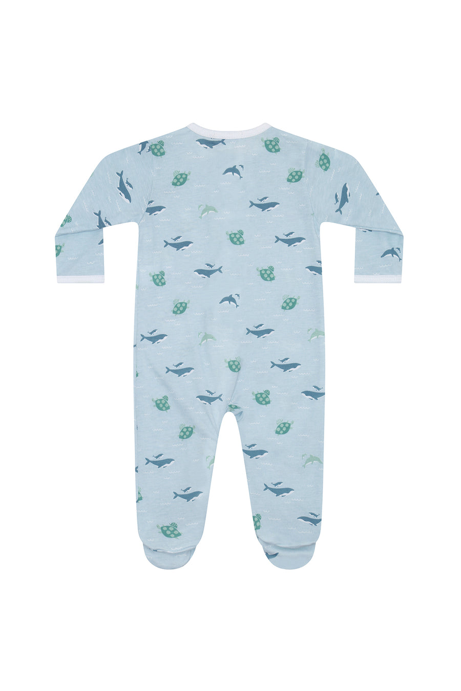 Sea Life Zipper Footie