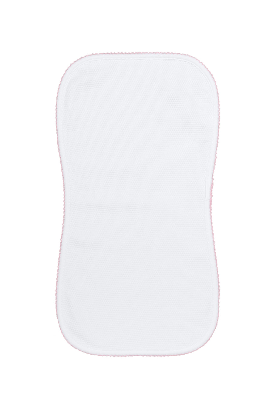 White Bubble Baby Burp Cloth