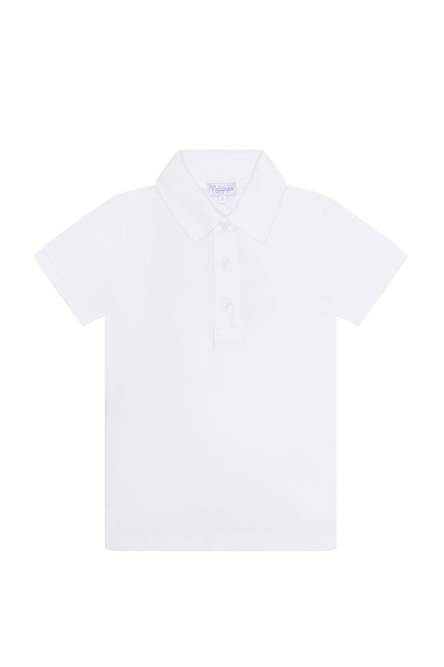 White Pima Cotton Polo Shirt