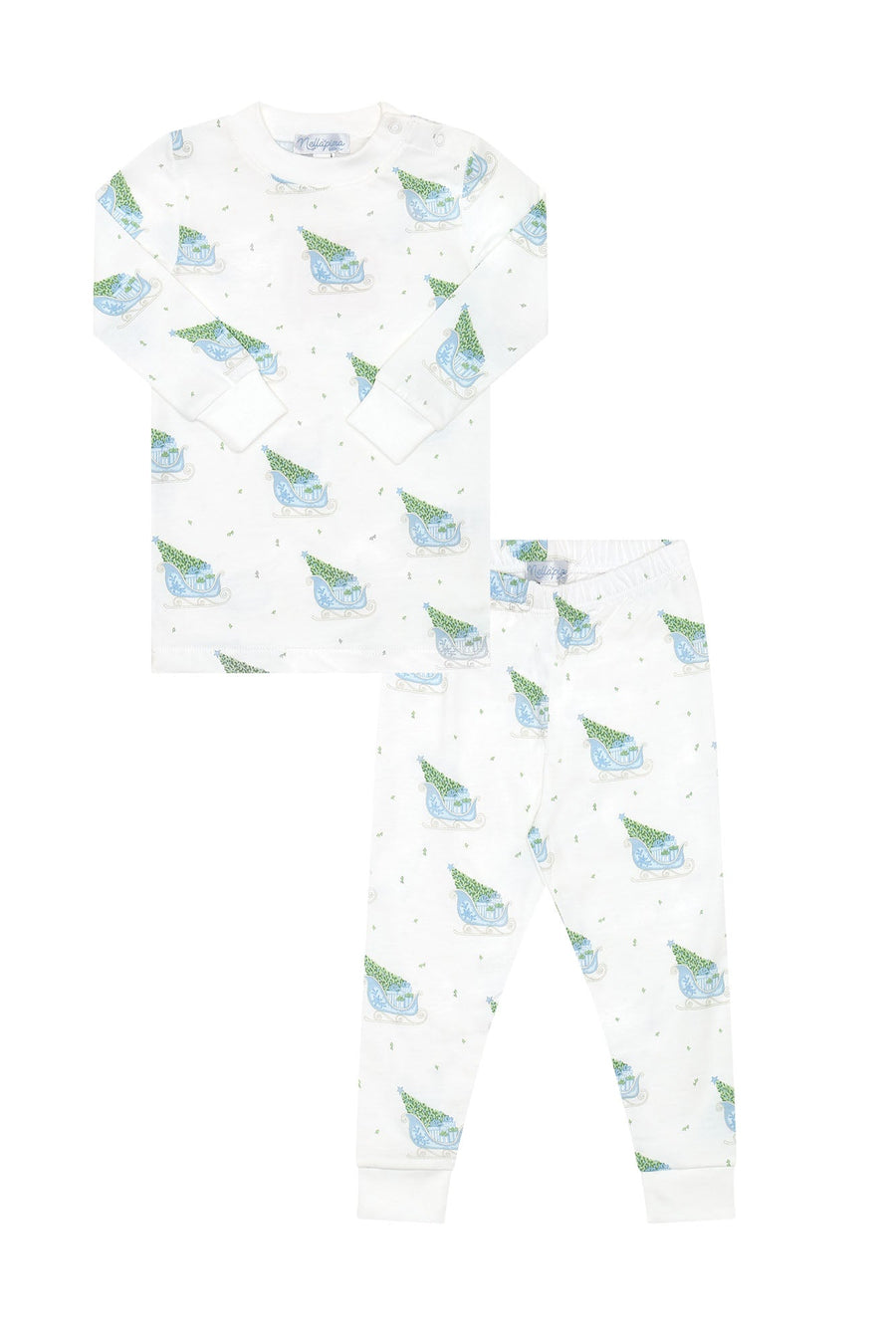 Blue Merry Sleighs Pajamas - Nellapima