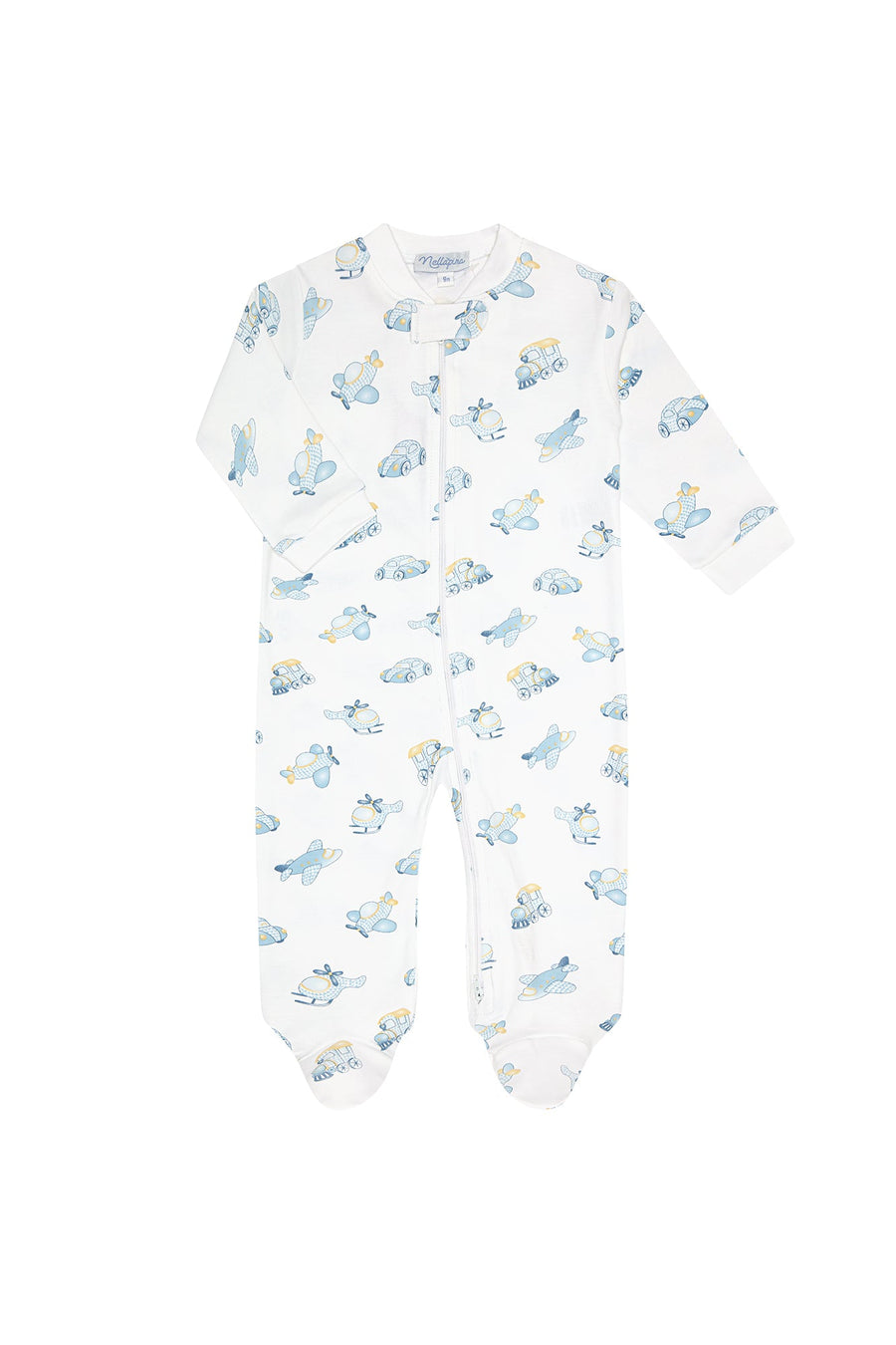 Mini Voyages Zipper Footie - Nellapima