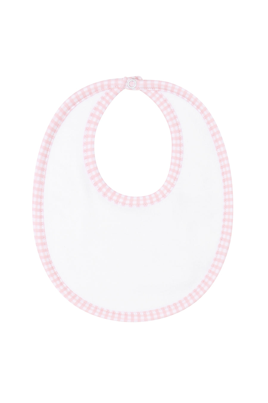 Pink Gingham Bib
