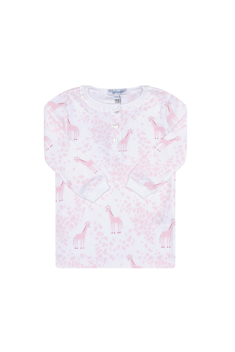 Pink Giraffe Print Pajama