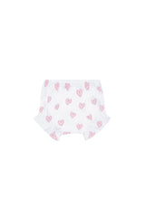 Pink Heart Print Diaper Cover Set