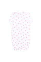 Pink Heart Print Gown 