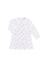 Pink Heart Print Long Sleeve Playtime