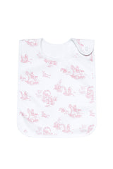 Pink Toile Baby Feeding Bib
