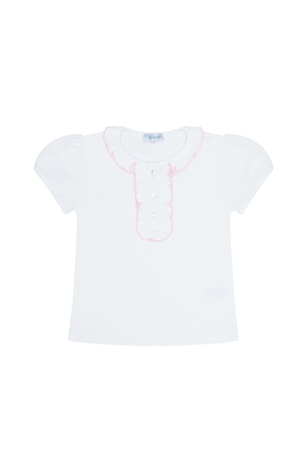 Ruffle Short Sleeve Tee