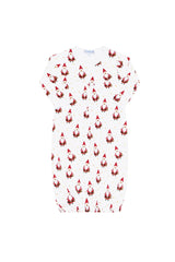 Santa Print Gown