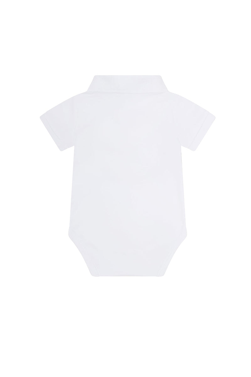 White Boy Short Sleeve Onesie