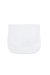 White Bubble Baby Burp Cloth