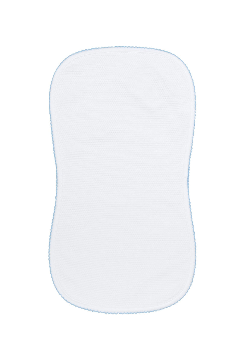 White Bubble Baby Burp Cloth