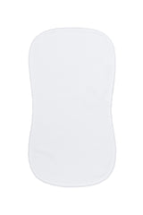 White Bubble Baby Burp Cloth