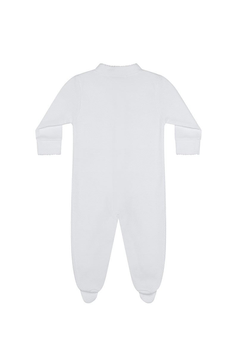 White Bubble Baby Footie