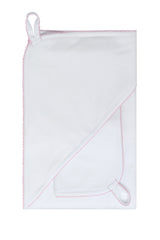 White Bubble Hooded Baby Towel