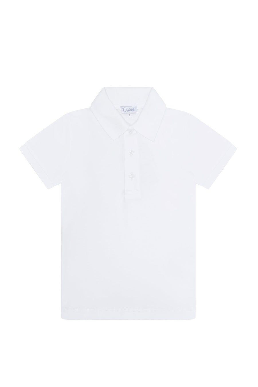 White Pima Cotton Polo Shirt