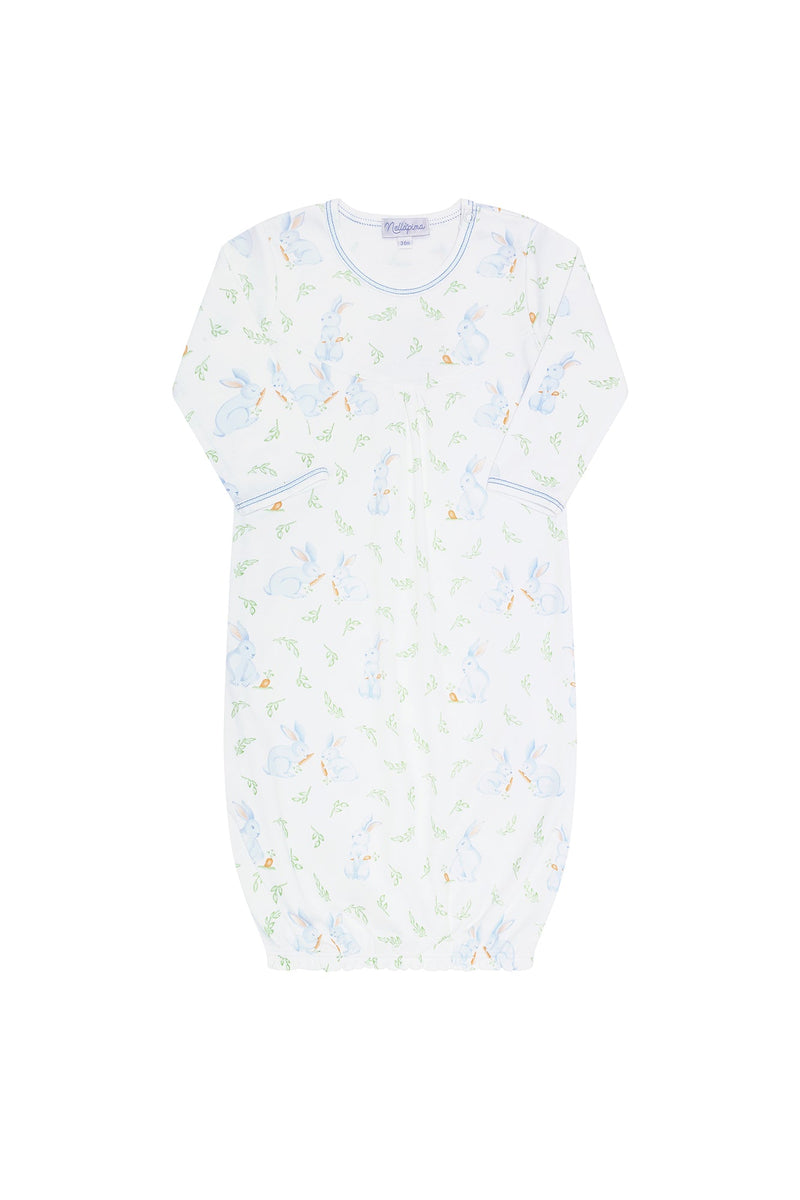 Blue Bunny Print Gown 