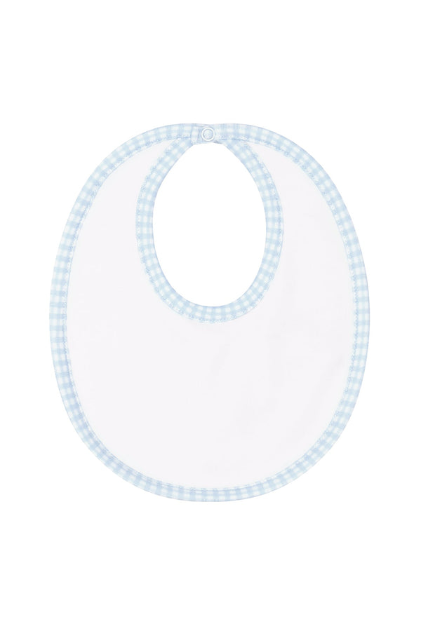 Blue Gingham Bib