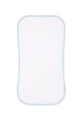 Blue Gingham Burp Cloth