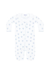 Blue Heart Print Converter Gown