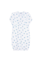 Blue Heart Print Gown