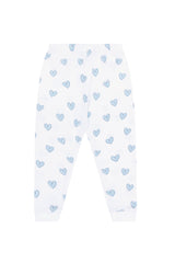 Blue Heart Print Pajama